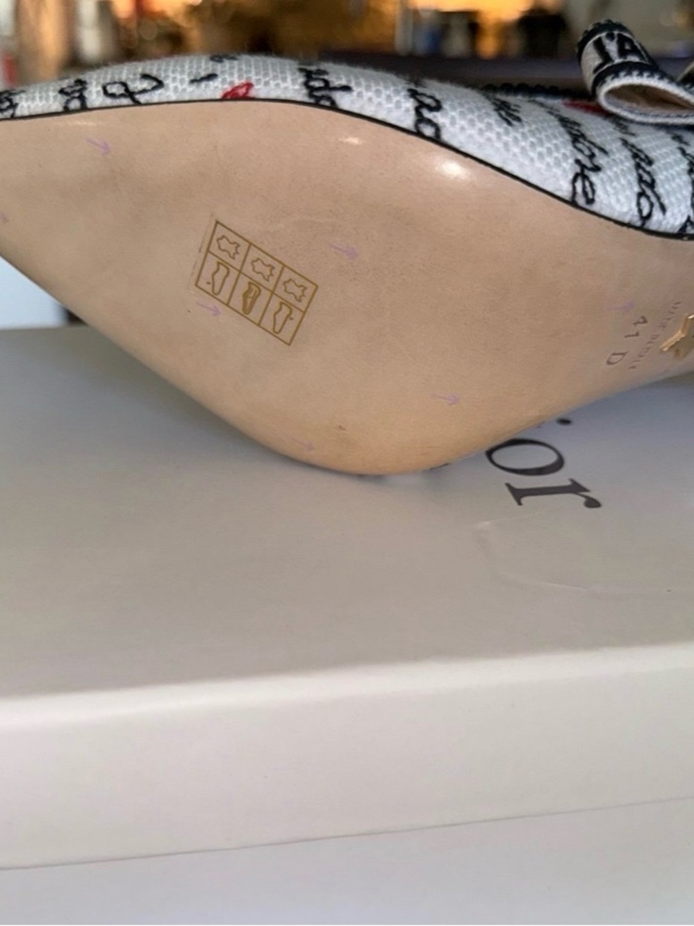 Dior Canvas Slingback Pumps - Picture 4 of 6